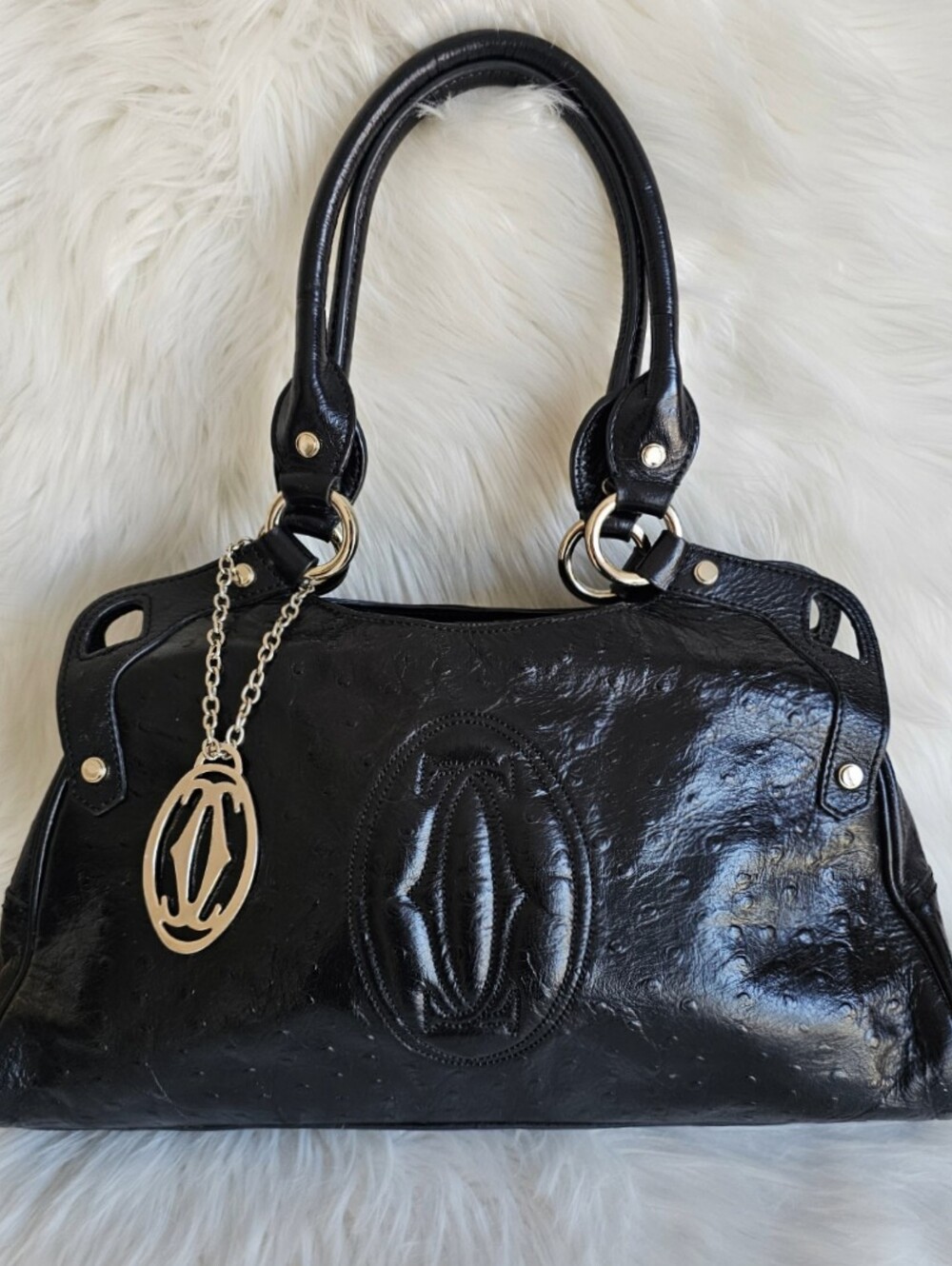 🖤 *RARE* Cartier Ostrich Bag 🖤